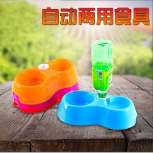 寵物碗 狗碗 兩用可插水瓶OEM/ODM定制代加工