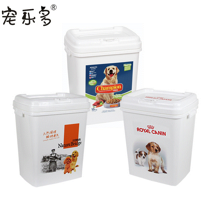 塑料狗糧桶密封儲糧桶OEM代加工