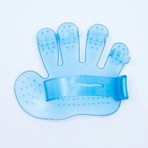 寵物洗澡刷手掌形透明五指刷