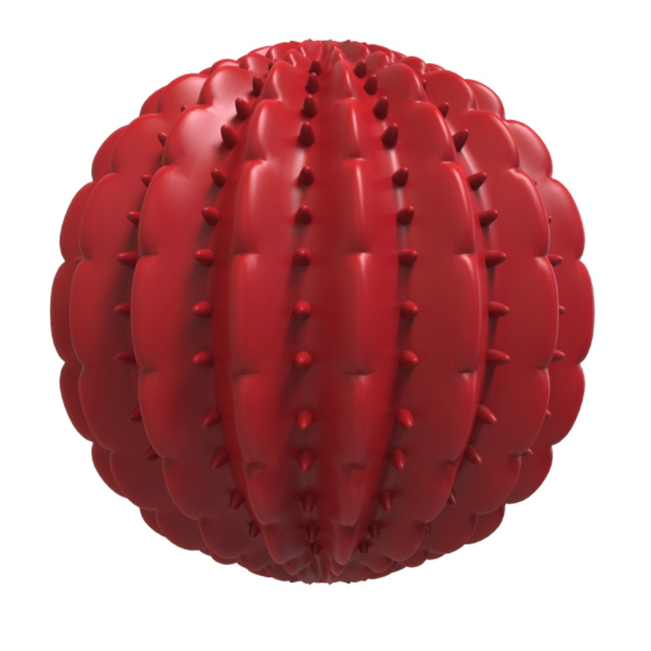 橡膠刺漏食球咀嚼磨牙潔齒互動(dòng)投擲狗玩具