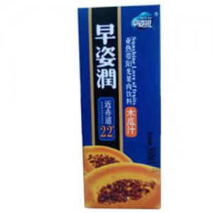 早滋潤(rùn)亞熱帶陽(yáng)光果肉飲料木瓜汁