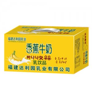 福建達(dá)利園乳業(yè)香蕉牛奶箱裝