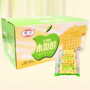 豫吉無蔗糖木糖醇蘇打餅干(香蔥味)