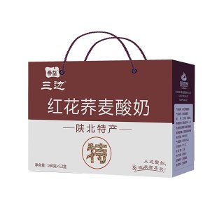 秦益三邊紅花蕎麥酸奶禮盒