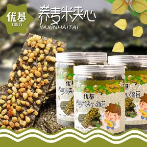 優(yōu)基蕎麥米夾心海苔罐裝80克