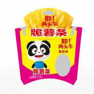 耶！兩頭牛脆薯條番茄味15g