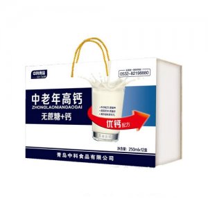 中科食品中老年高鈣乳味飲品250mlx12盒