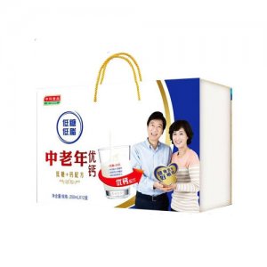 中科中老年優(yōu)鈣低脂低糖奶250mlx12盒