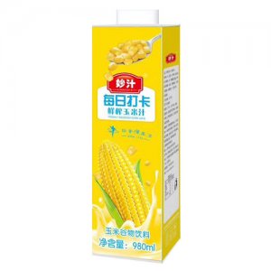妙汁每日打卡鮮榨玉米汁谷物飲料980ml