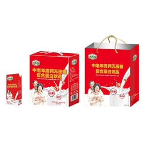 老農(nóng)場中老年高鈣無蔗糖復(fù)合蛋白飲品禮盒