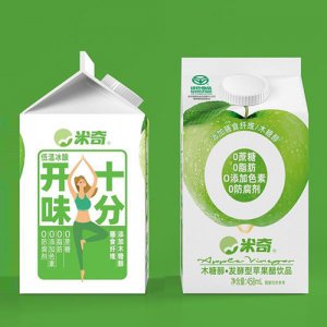米奇木糖醇發(fā)酵型蘋果醋飲品膳食纖維屋頂包裝蘋果醋