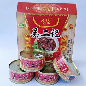 吳二記牛巴辣味200gx4罐