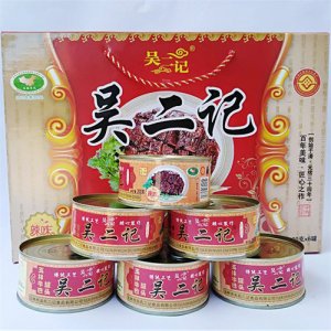 吳二記牛巴手工熟肉200gx6罐