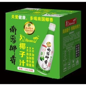 南國(guó)椰香椰子汁1.25Lx6瓶