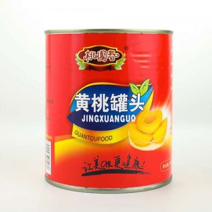 桃園春黃桃罐頭罐裝