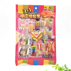 萌孩子3+1橡皮糖套餐90g