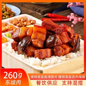 冷凍外賣簡餐蓋澆飯菜肴包東坡肉260g