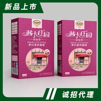 茜卡莊園禮盒裝夢(mèng)幻拿鐵速溶咖啡廠家直銷下午茶飲品代理批發(fā)
