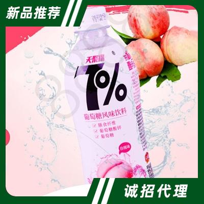 天聚福7%白桃味葡萄糖風(fēng)味飲品480ml