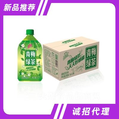 九明升青梅綠茶風味飲料1L×12瓶