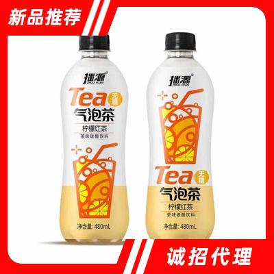 拙源氣泡茶檸檬紅茶茶味碳酸飲料480ml