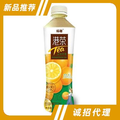 臻趣港茶金桔檸檬茶飲料500ml