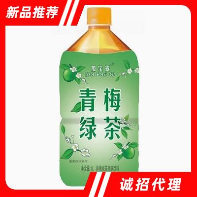 加寶露青梅綠茶1L