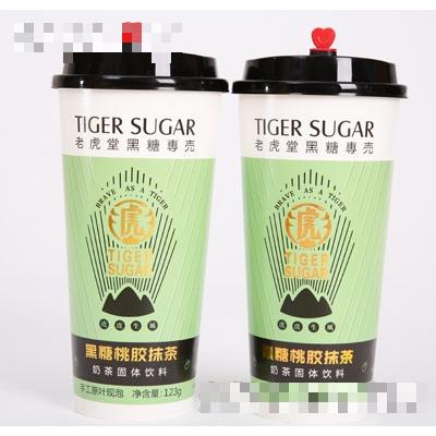 老虎堂黑糖桃膠抹茶123g