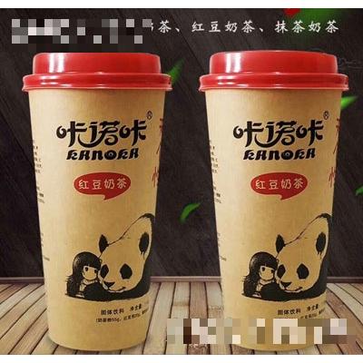 咔諾咔紅豆奶茶（杯）