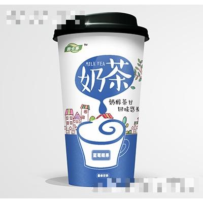 歐士多奶茶藍(lán)莓椰果杯裝