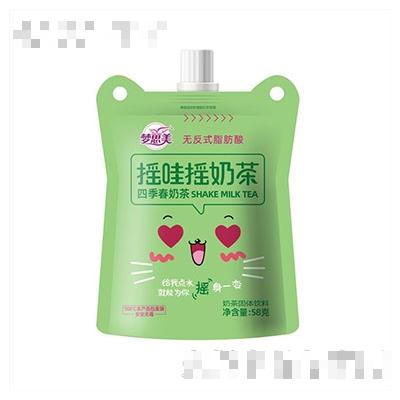 夢思美搖哇搖四季春奶茶固體飲料58g
