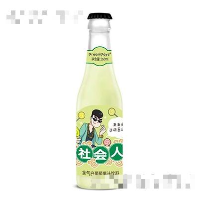 乳果那年社會(huì)人含氣白葡萄果汁飲料