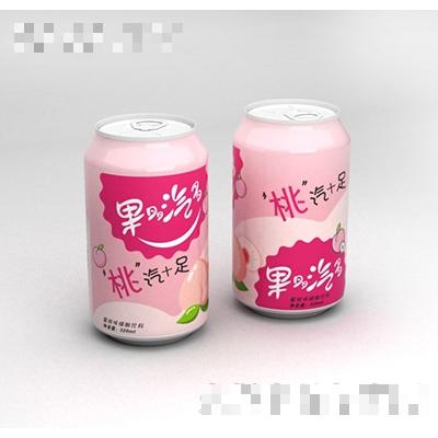 藍(lán)都桃汽十足蜜桃味碳酸飲料320ml