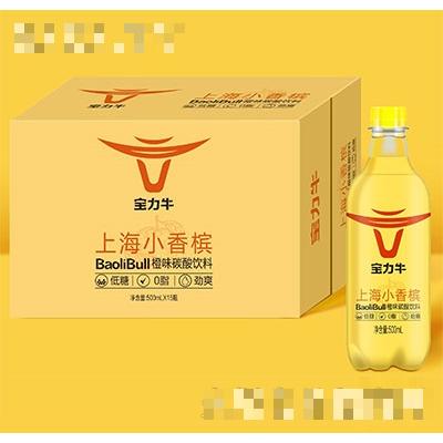 寶力牛上海小香檳橙味碳酸飲料500mlx15