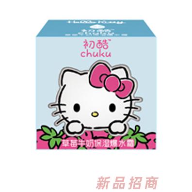 Hello Kitty初酷草莓牛奶保濕爆水霜 盒裝