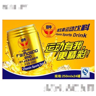 印牛維生素運(yùn)動(dòng)飲料250ml×24罐