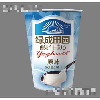 綠成田園酸牛奶原味170ml