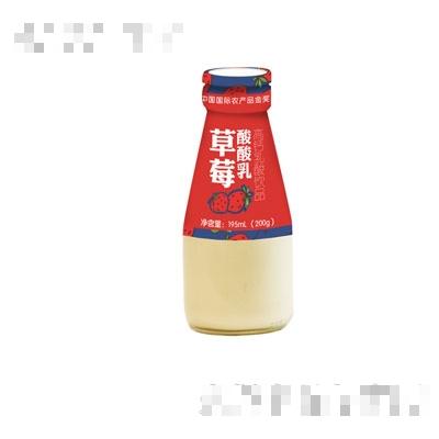 維雀草莓酸酸乳195ml