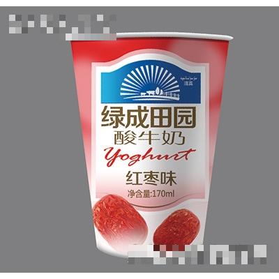 綠成田園酸牛奶紅棗酸奶170ml