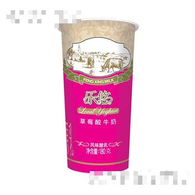 180g樂悠草莓酸牛奶