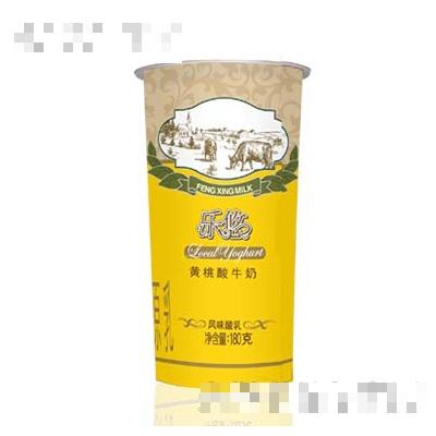 樂悠黃桃酸奶180g