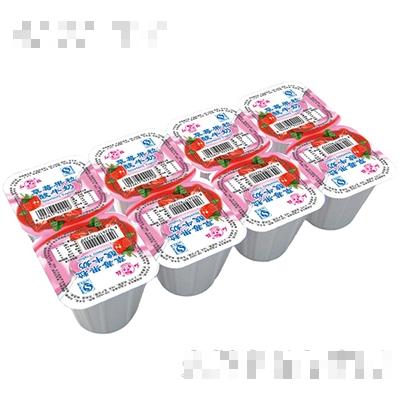 紅梅草莓果粒酸牛奶