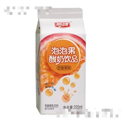 220ml燕塘盒裝百香泡泡果酸奶