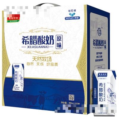 青島中科原味希臘酸奶200mlx12盒