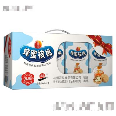 吾尚蜂蜜核桃復(fù)合蛋白飲料250ml×12盒