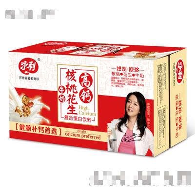 新高鈣核桃花生牛奶箱裝