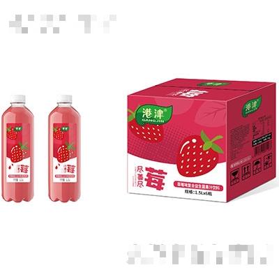 港津草莓味復(fù)合益生菌果汁飲料1.5Lx6瓶