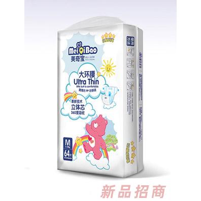 美奇寶大環(huán)腰卡通紙尿褲M64