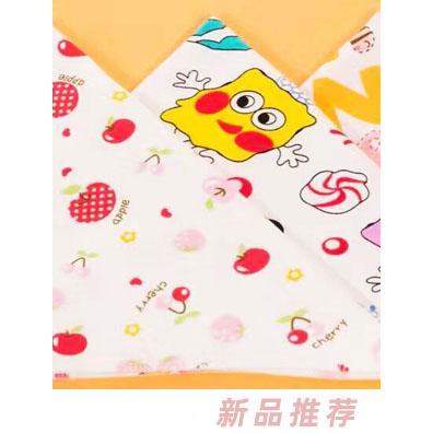 淘貝貓雙層純棉三角巾-卡通圖案