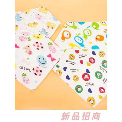 淘貝貓雙層純棉三角巾